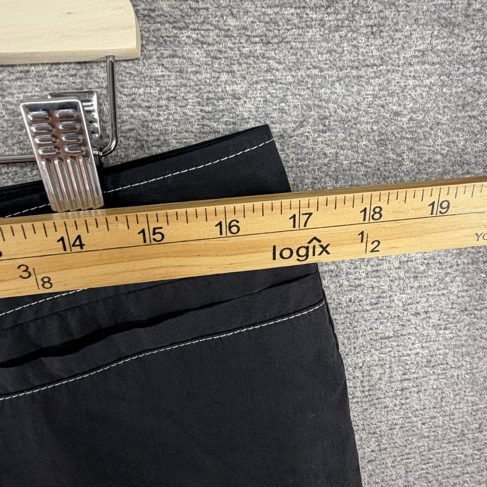 Lafayette 148 Wide Leg Cropped Pants Women Size 10 Black Casual - Picture 5 of 9